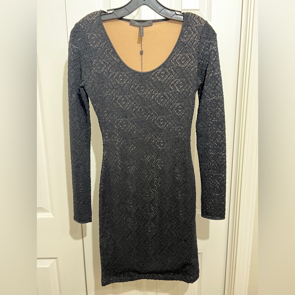 BCBGMAXAZRIA Black TANYA Knit Dress New w/ tag SIZE XS